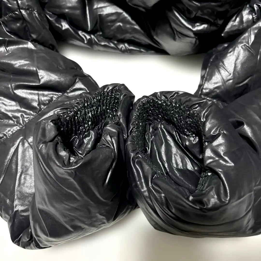 DUVETICA ダウンジャケット 48 ブラック シャイニー ファー付