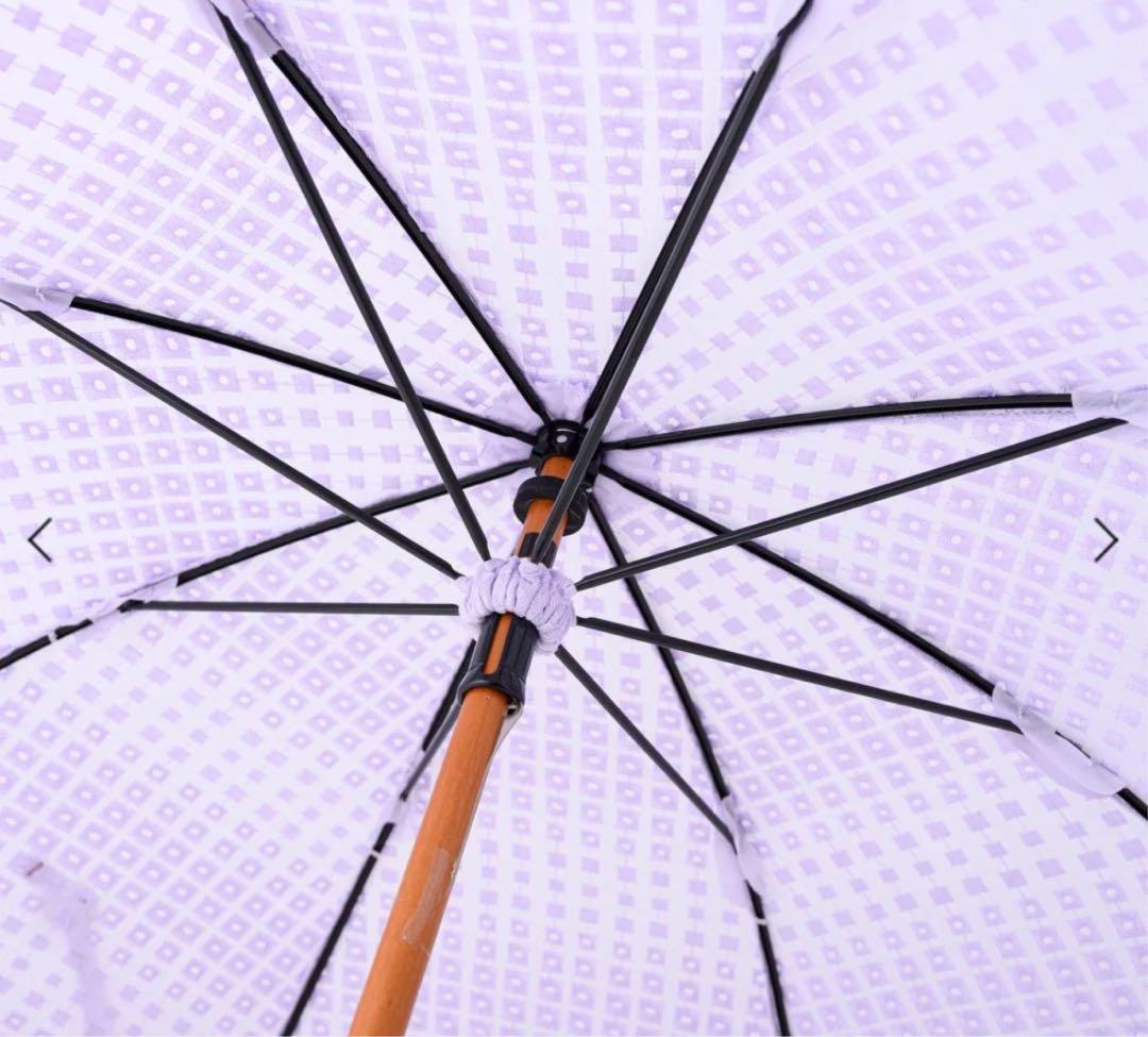 ボンボンストア　日傘　スクエアエンブロイダリー日傘（ラベンダー）