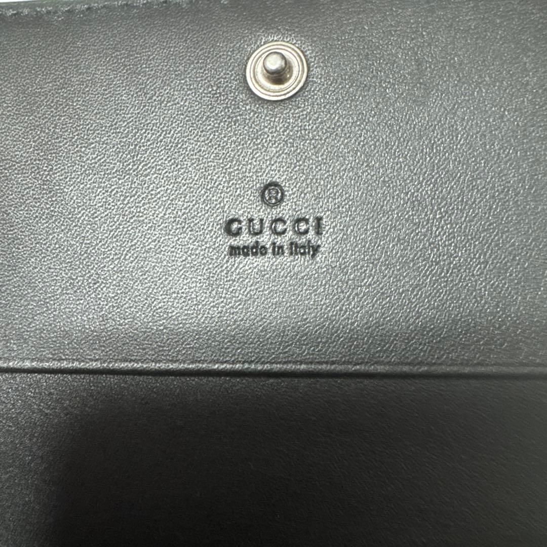 GUCCI ブラック カード、お札、名刺入れGGパターン