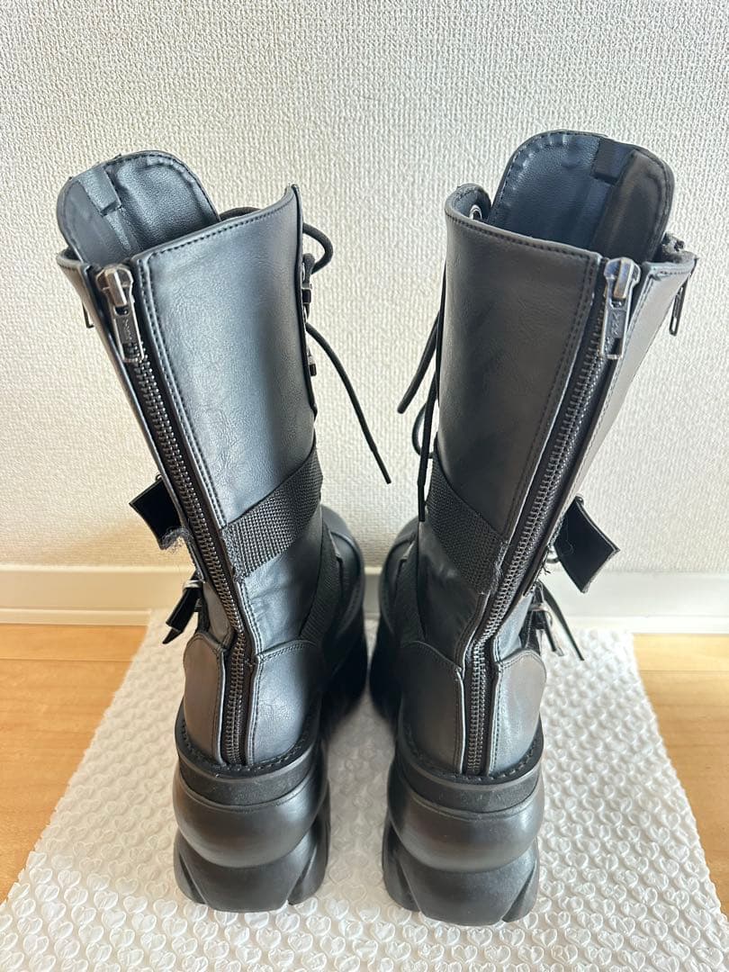 DEMONIA 厚底ブーツ ブラック　クーザ　QOOZA デモニア