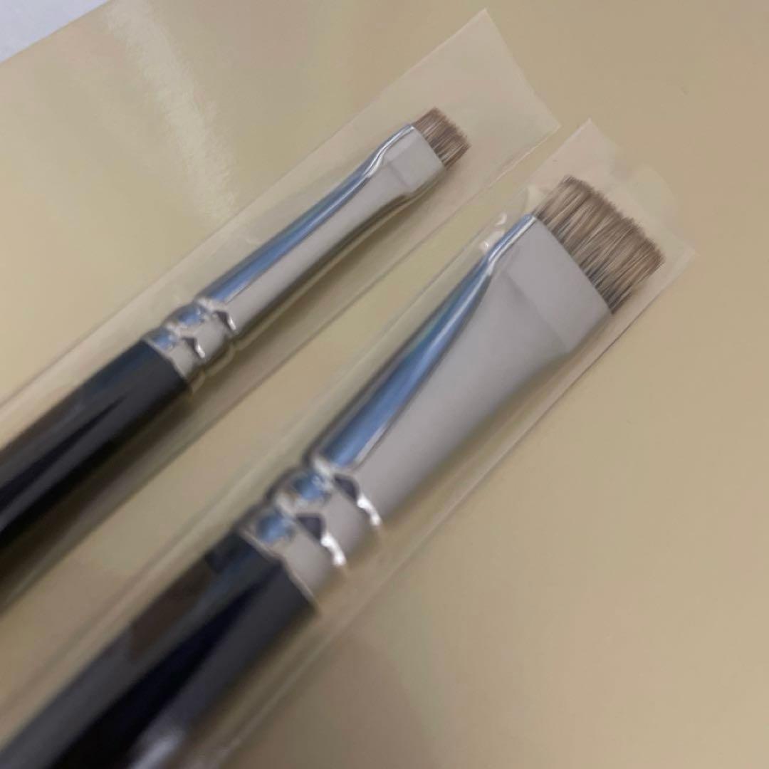 期間限定値下☆白鳳堂　熊野筆　アイブロウブラシ　眉毛　水ムジナ　2本セット