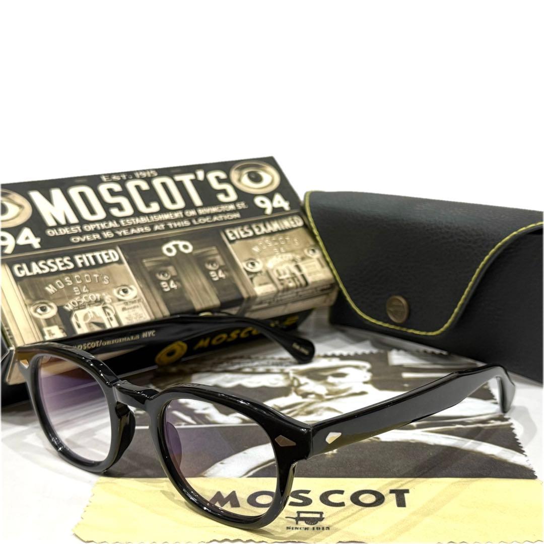 【極美品】正規品 モスコット レムトッシュ 46 ブラック 新品調光グレーレンズ