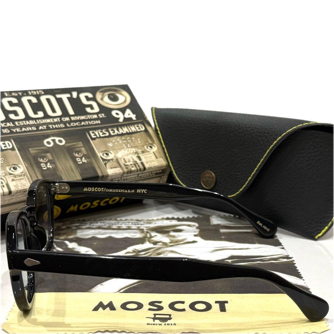 【極美品】正規品 モスコット レムトッシュ 46 ブラック 新品調光グレーレンズ