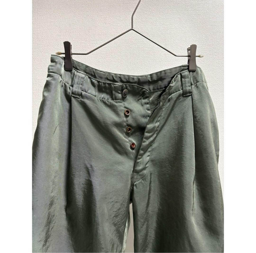 BRU NA BOINNE \"光沢感\" セージグリーン タイタンクロス パンツ
