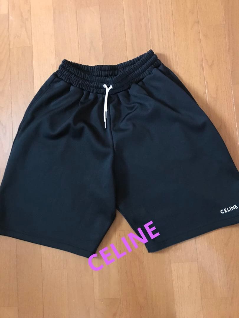 CELINE セリーヌ　オーバーサイズショートパンツ ジャージ