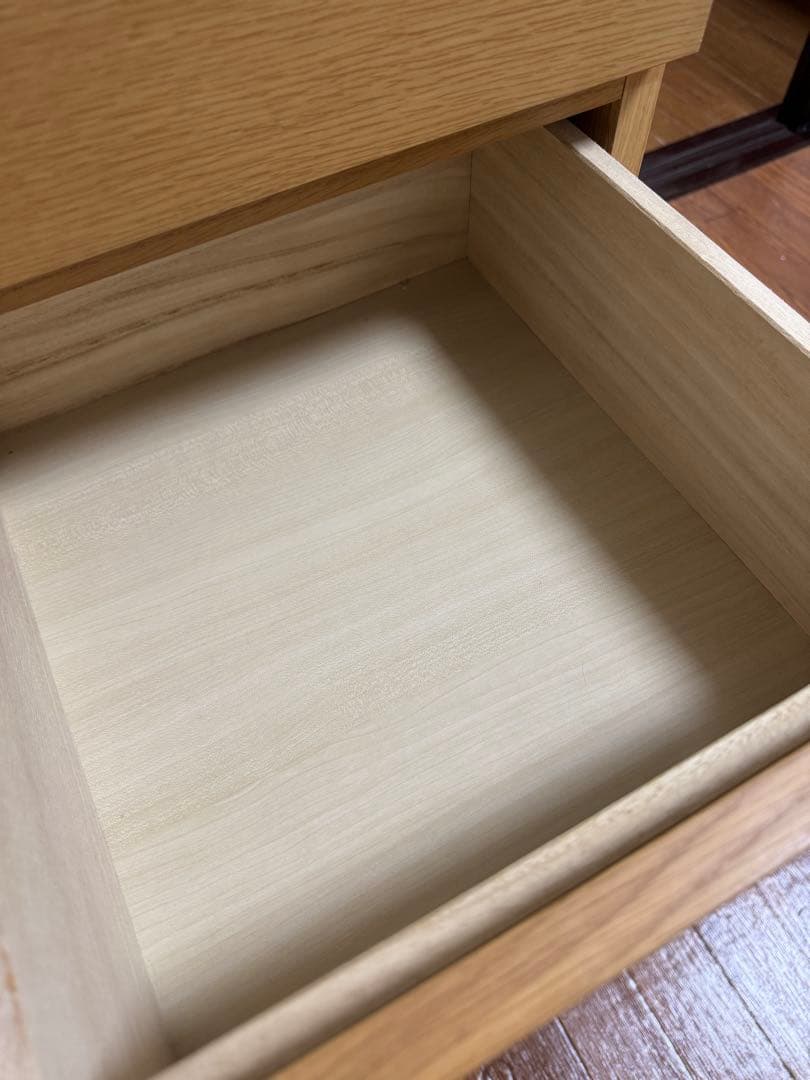 廃盤　無印良品　MUJI　チェスト　 オーク材　木製　4段　引き出し収納　北欧