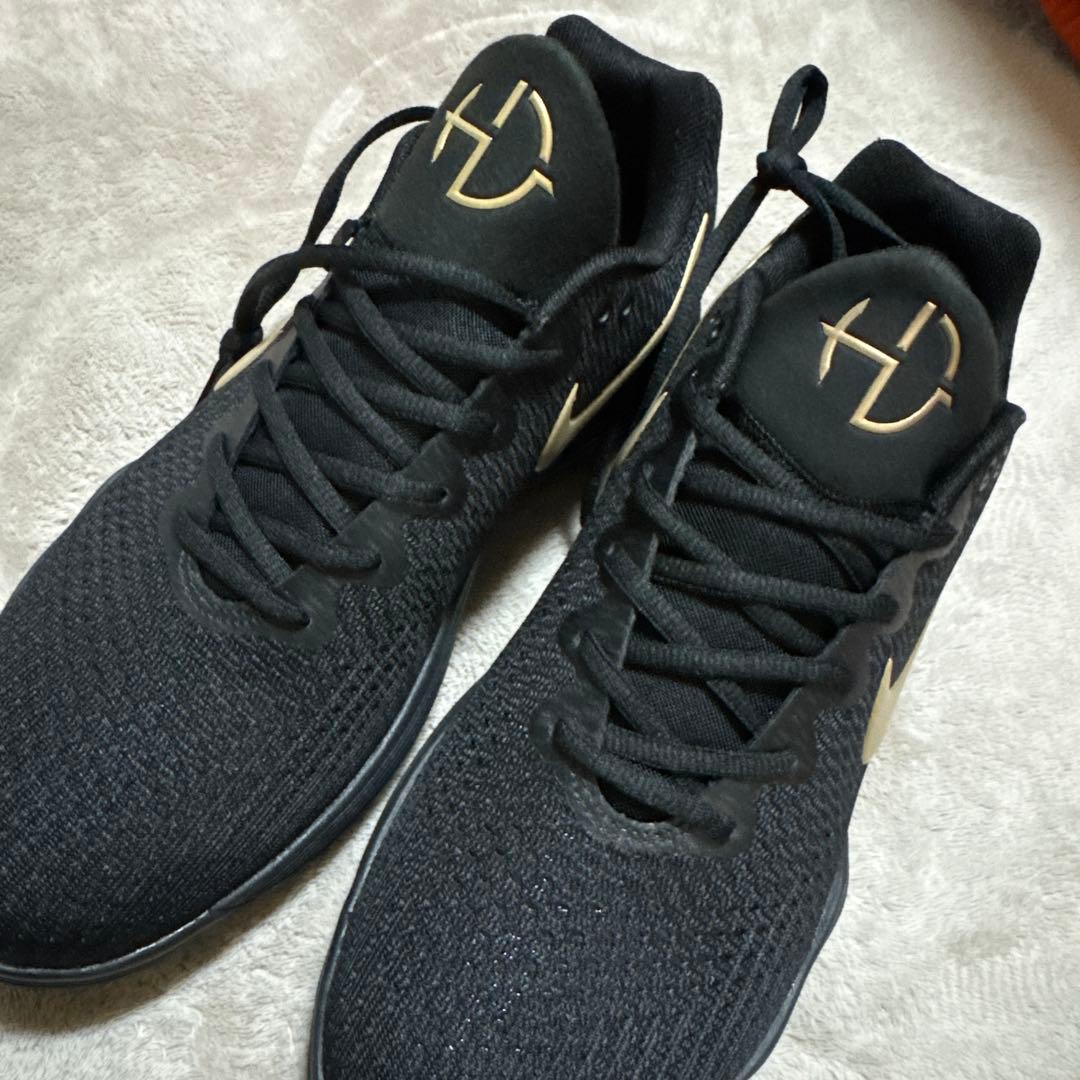 Nike バスケットボールシューズ ブラック ゴールド