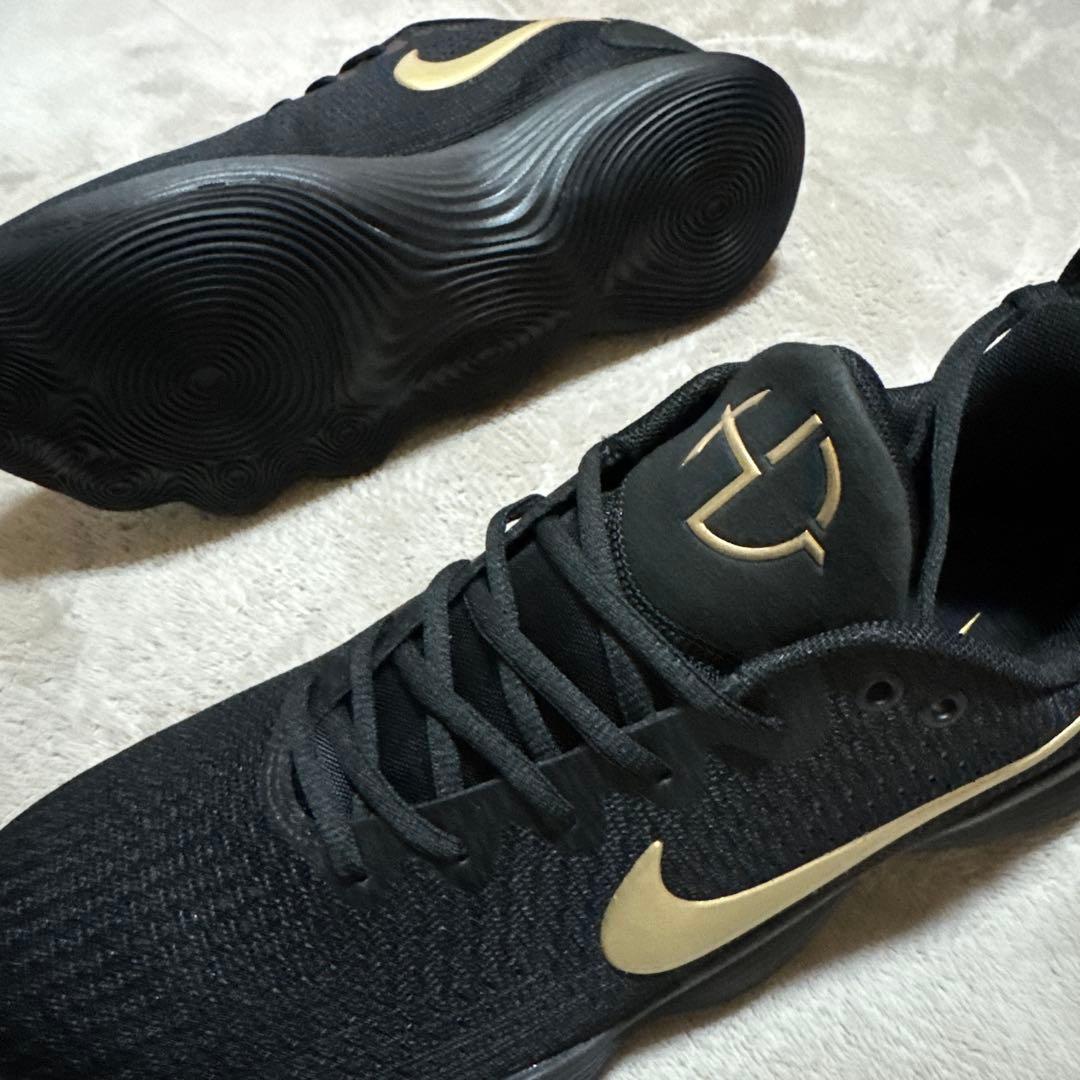 Nike バスケットボールシューズ ブラック ゴールド