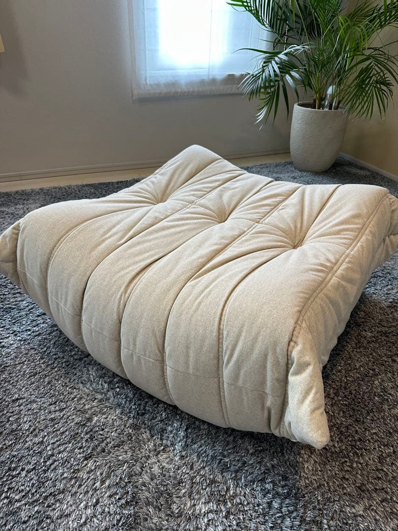 正規品　リーンロゼ　50周年　パフ　オットマン　DENDEN アイボリー