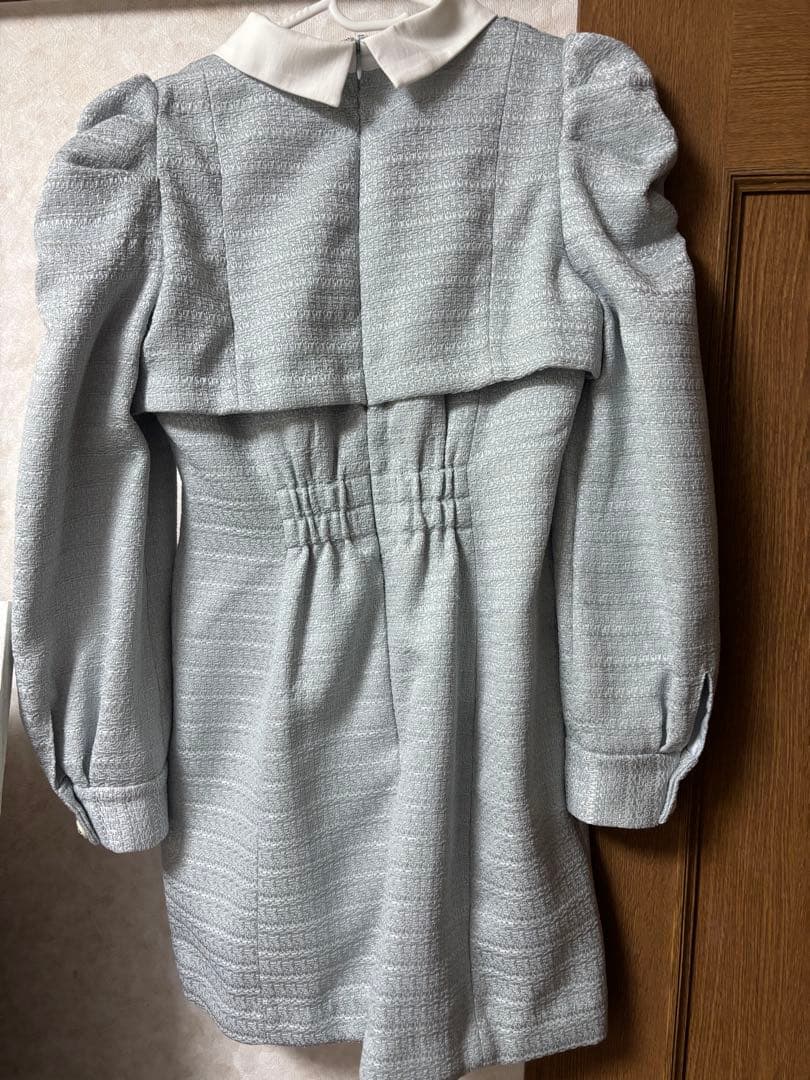 dazzlin ツイードドッキングミニワンピース