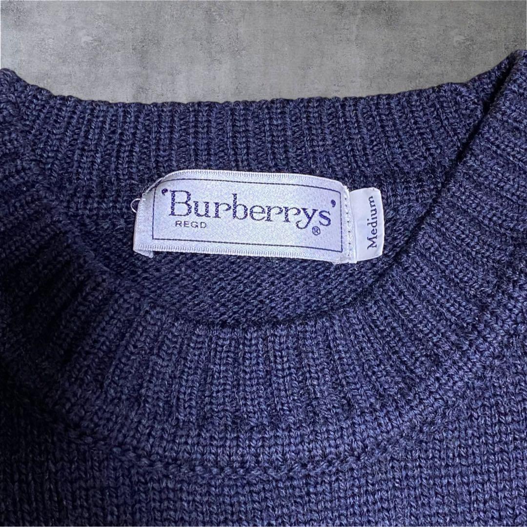 90s Burberrys バーバリーズ 旧ロゴ セーター ニット 日本製