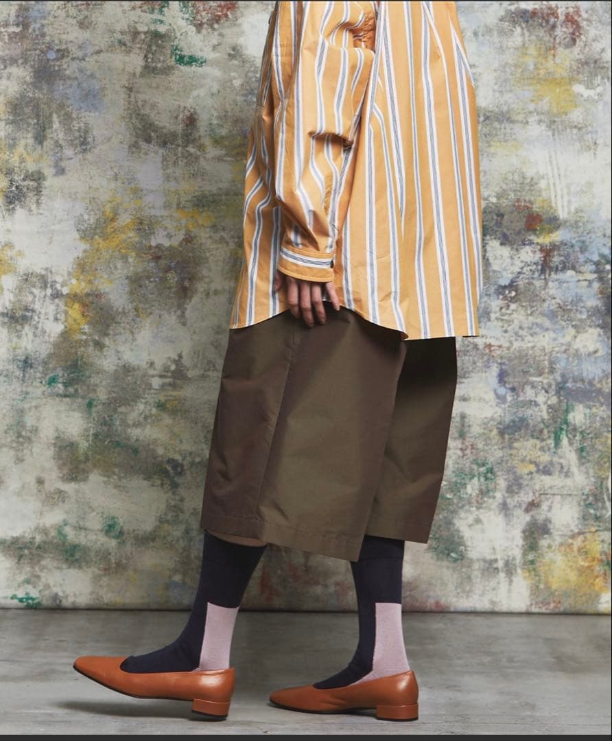 ユニセックス マルチファブリック シャンブレー ワイド ショーツ