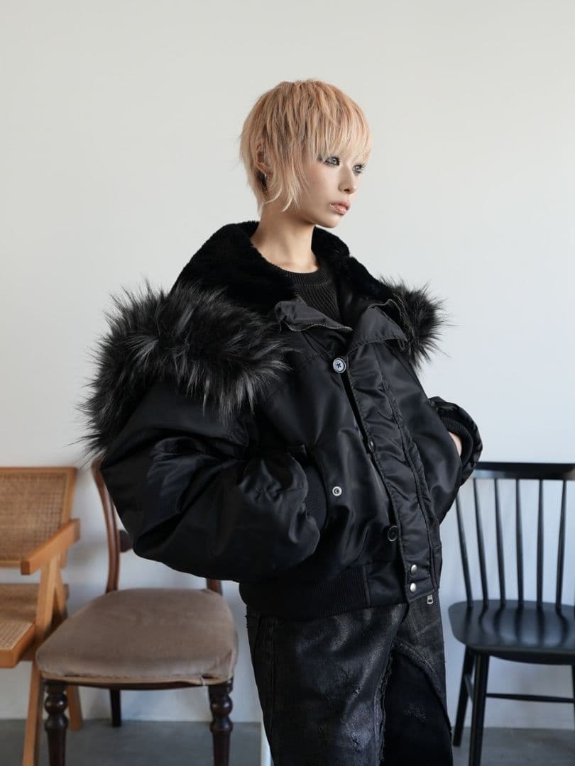 ジャケット・アウター N-2B cropped hood blouson (nylon)