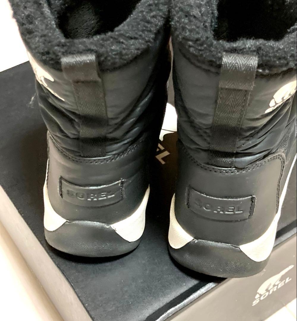 【SOREL】スノーブーツ ホワイト&ブラック　レディース　24cm サイズ7