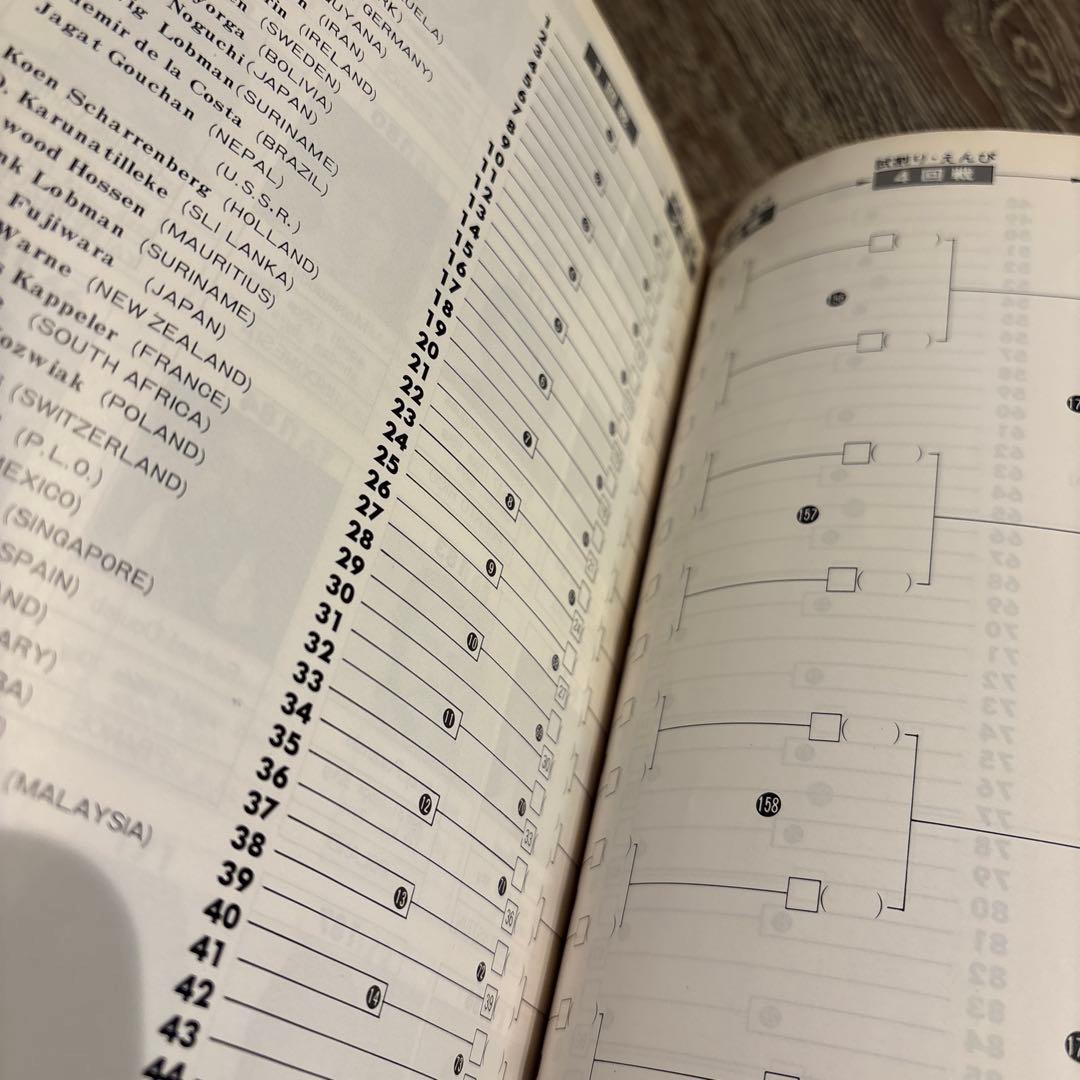 極真カラテ　第2回全世界空手道選手権大会　トーナメント表　極真会館　マス大山