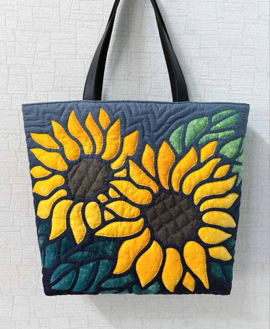 ハワイアンキルトバッグ　 グラデーション　♡ひまわり♡