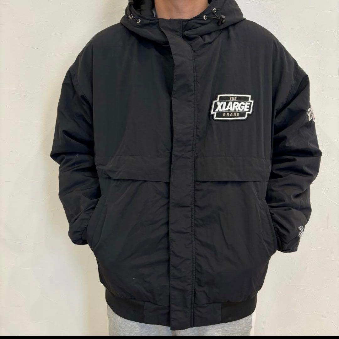 【くれまぐエア】エクストララージ アーチロゴ ナイロンパファージャケット XL