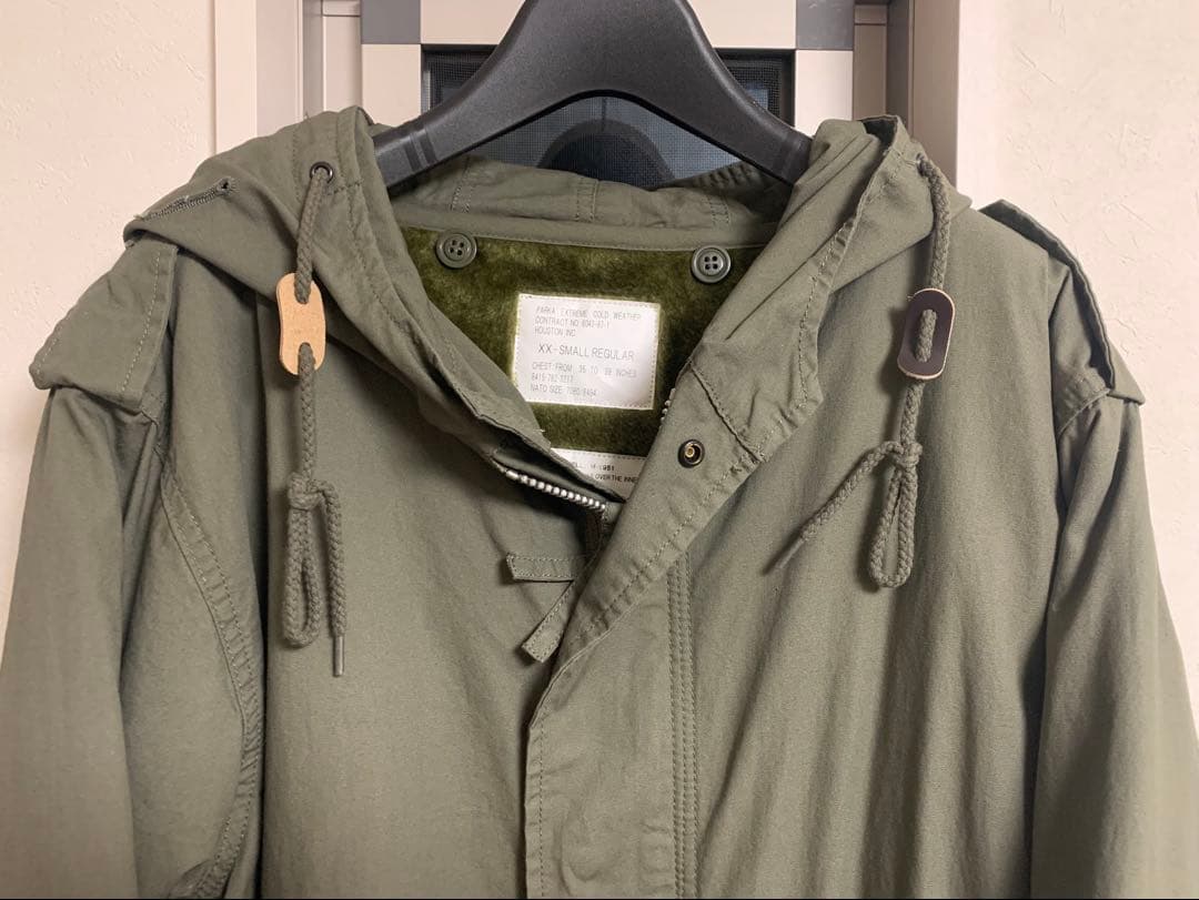 ヒューストン M-51PARKA モッズコート青島モデル オリーブドラブ XXS