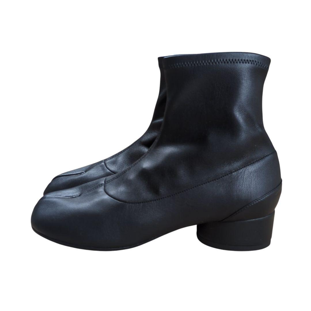 【新品】メゾン マルジェラ レザー 足袋ブーツ ブラック 37