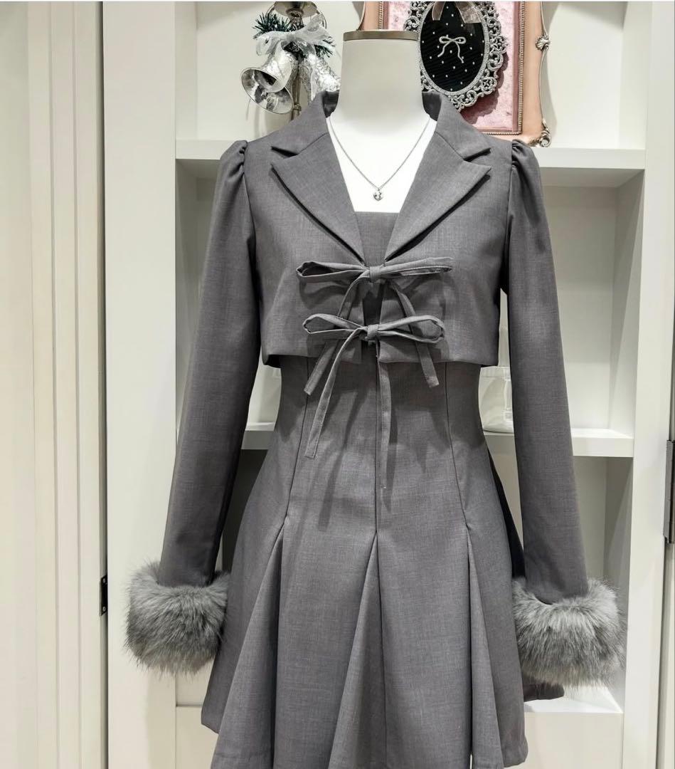 bubbles ジャケットアンサンブルワンピース