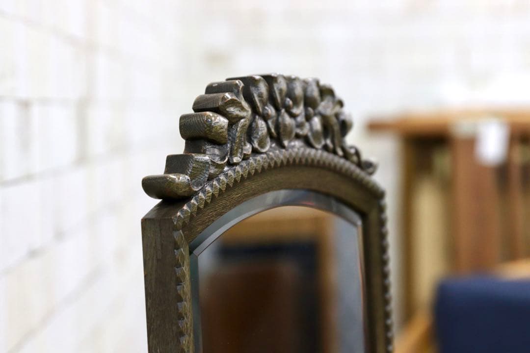 GMHH406○神戸家具 アンティーク スタンドミラー 姿見 全身鏡 ミラー