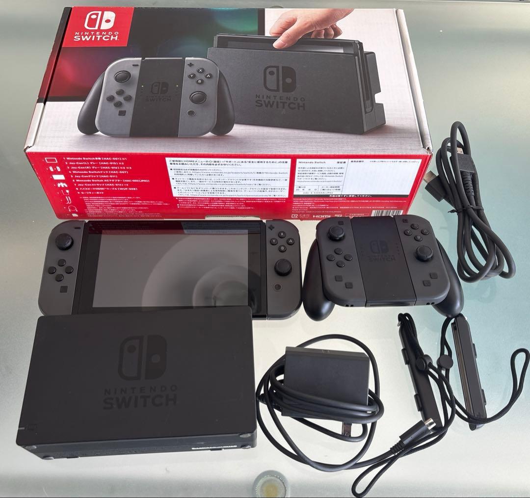 Nintendo Switch 本体（箱・付属品あり）JOY-con 4本付き