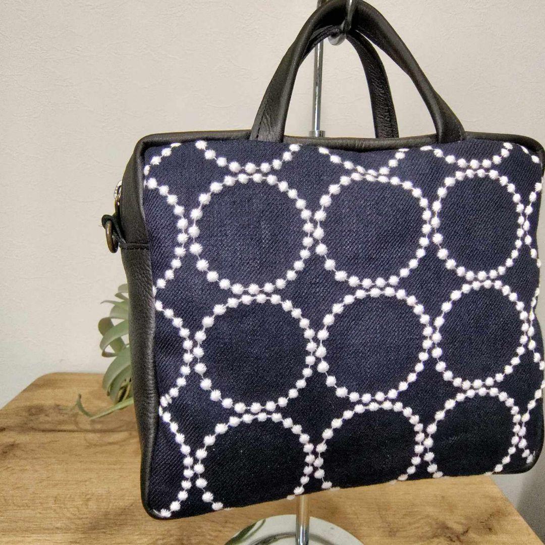 m*a様 ミナペルホネン/2025tambourineタンバリンネイビー×白/ス