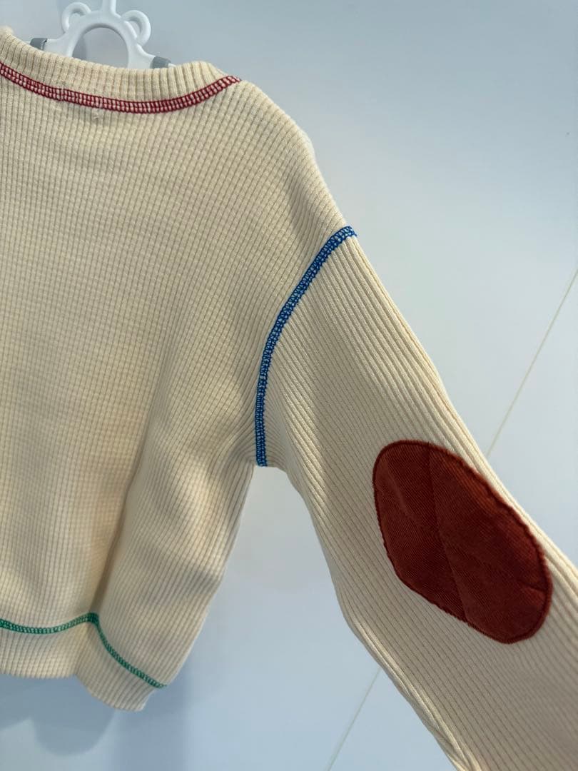 【美品】ミキハウス　トレーナー　100 ベージュ　アイボリー　子供