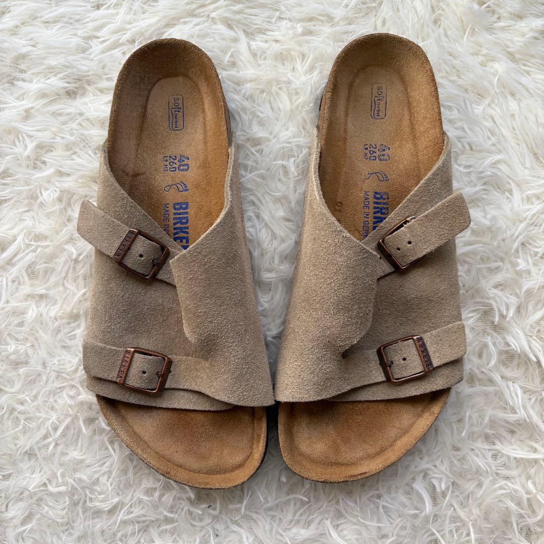 【26.0cm】ビルケンシュトック　チューリッヒ　カーキ　スウェード