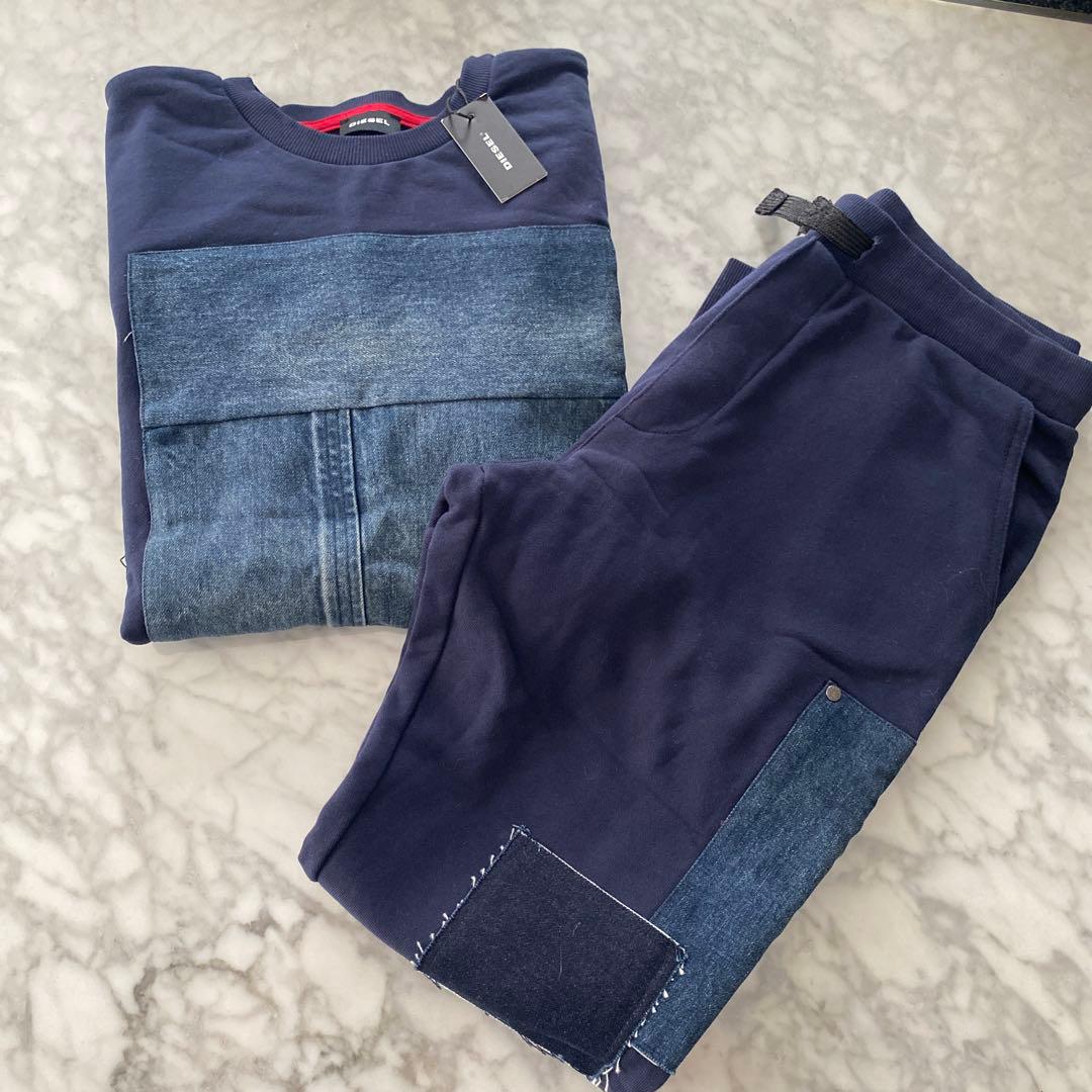 新品未使用！ディーゼル　セットアップ　16Y+14Y ネイビー✖️デニム