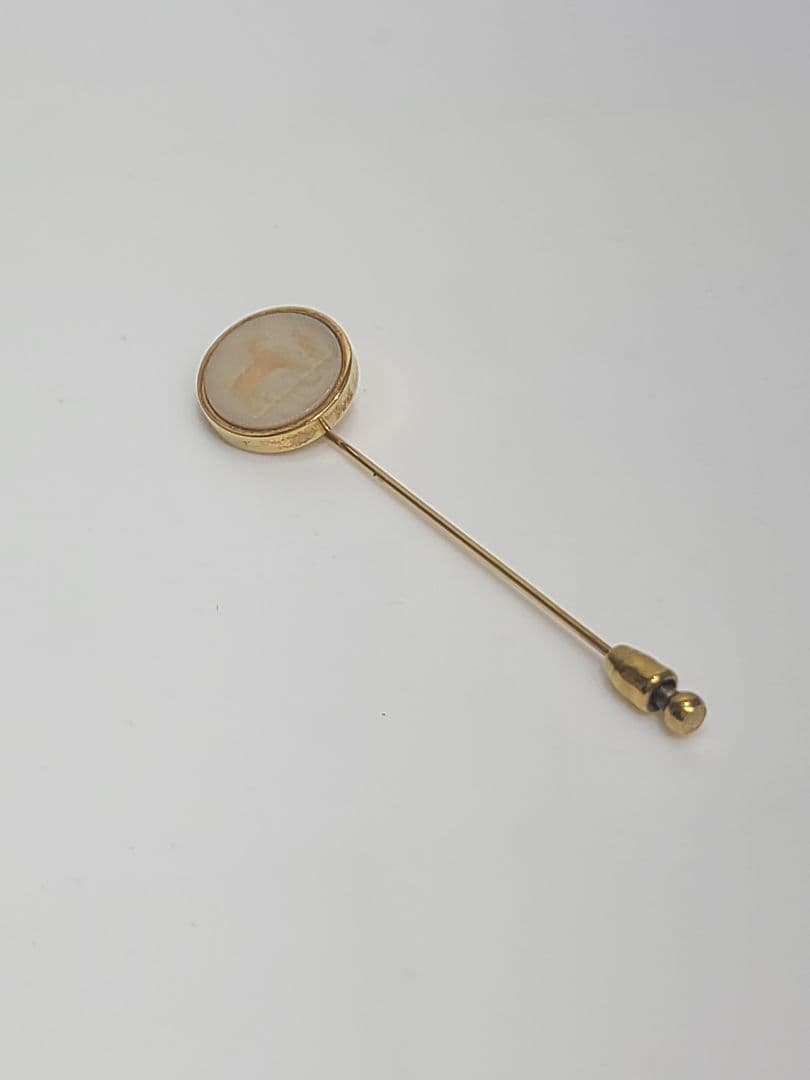 エルメス　コロゾ　ピンブローチ　ゴールド