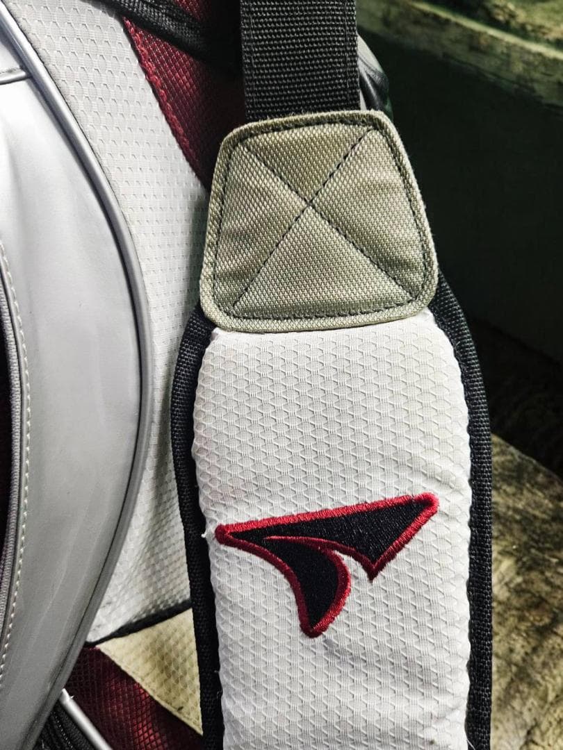 送料無料/超美品　TourStage キャディバッグ ホワイト・レッド