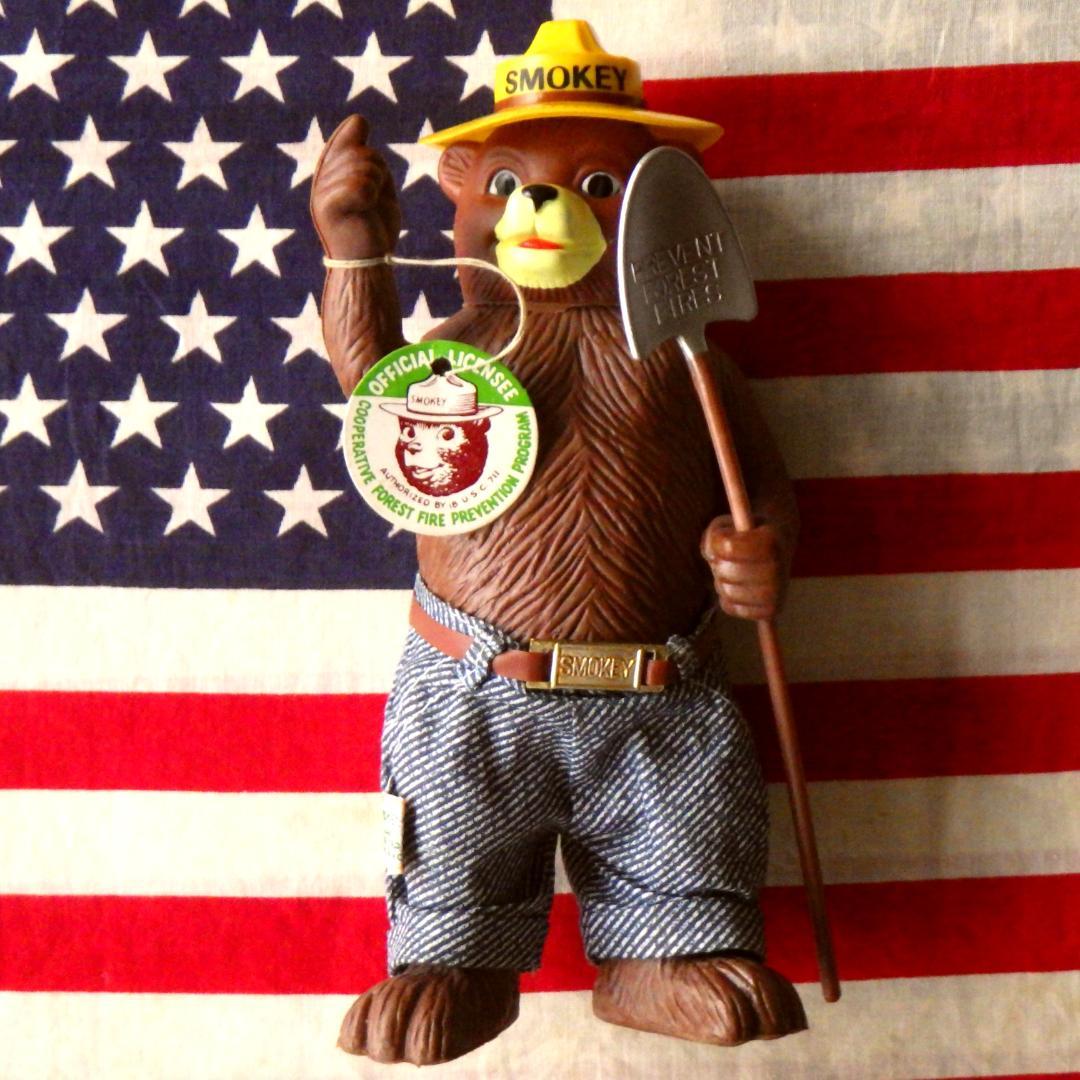 タグ付★ビンテージ 1970's DAKINスモーキーベア フィギュアソフビ人形