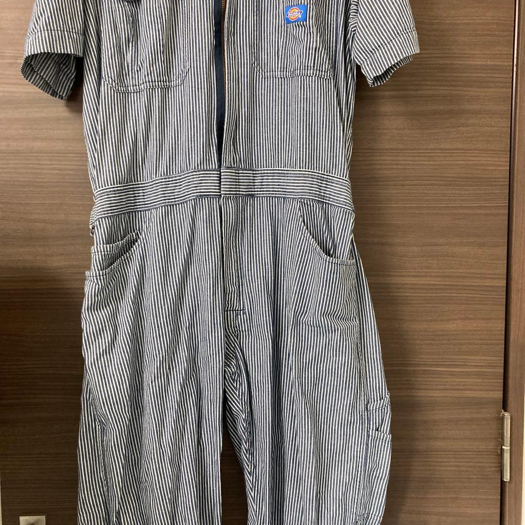 Dickies 薄手&軽量ライトストレッチ半袖つなぎ LLサイズ