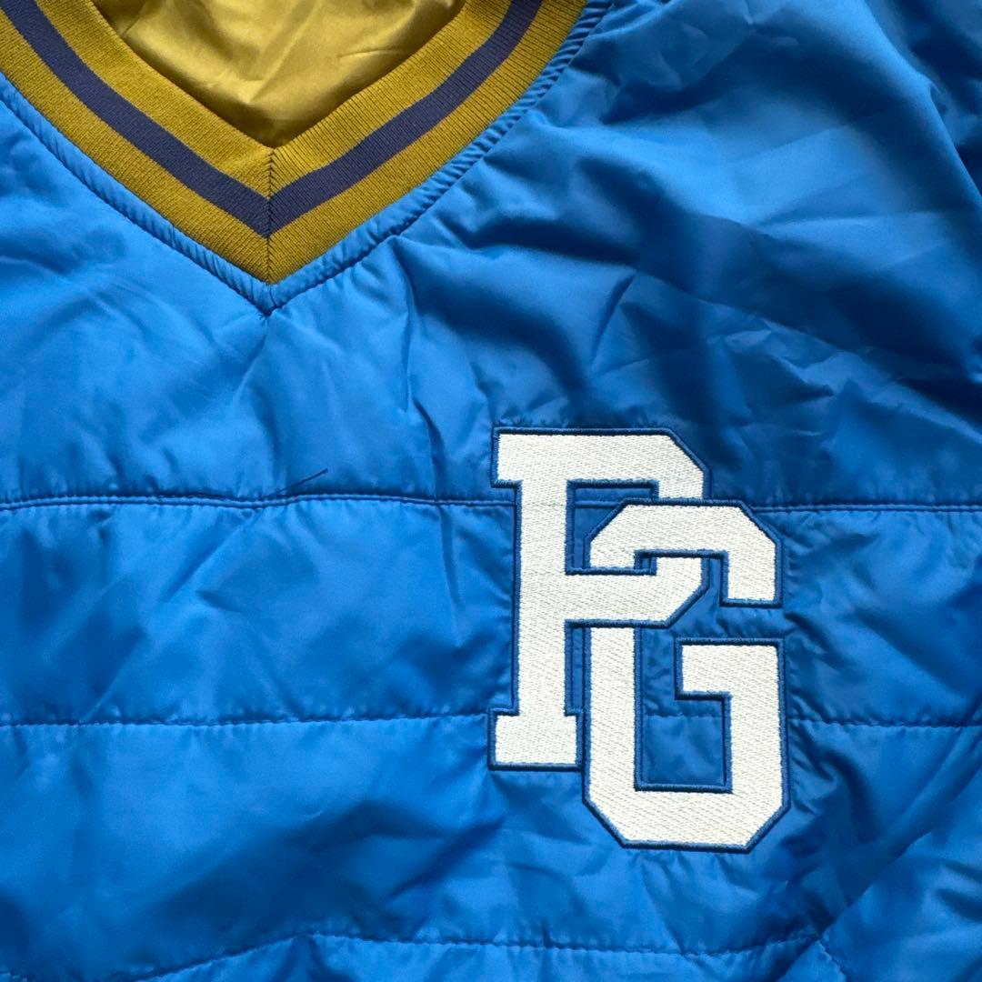 (美品) パーリーゲイツ 4wayリバーシブル 中綿ジャケット／袖取外可 秋冬物