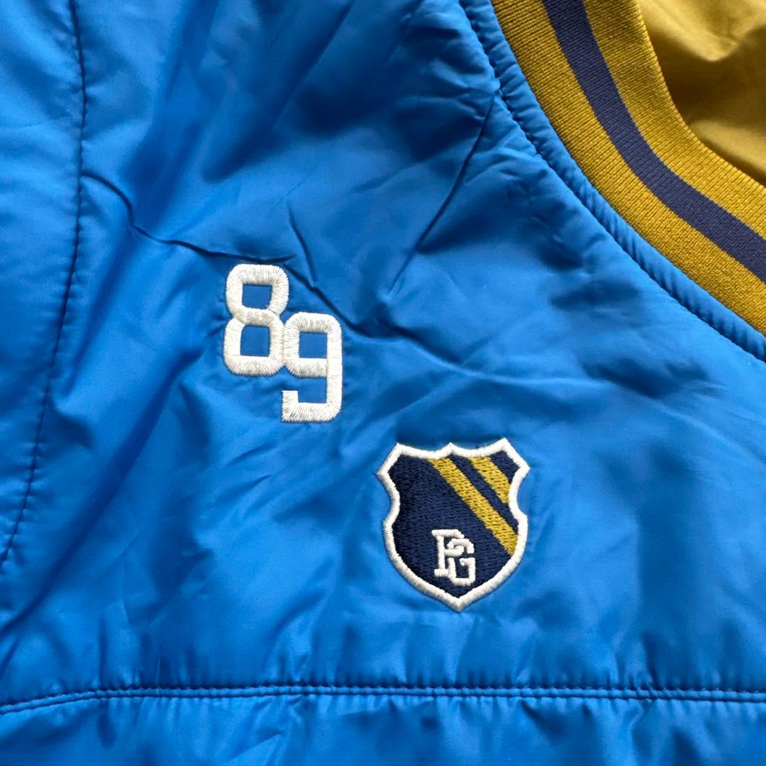 (美品) パーリーゲイツ 4wayリバーシブル 中綿ジャケット／袖取外可 秋冬物