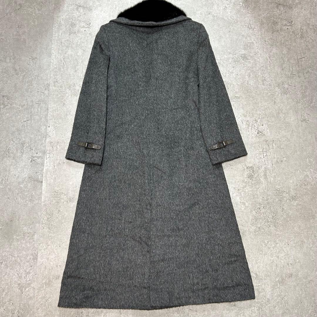 DELBA アニオナ　アルパカ　ミンクファー　ロングコート　44サイズ
