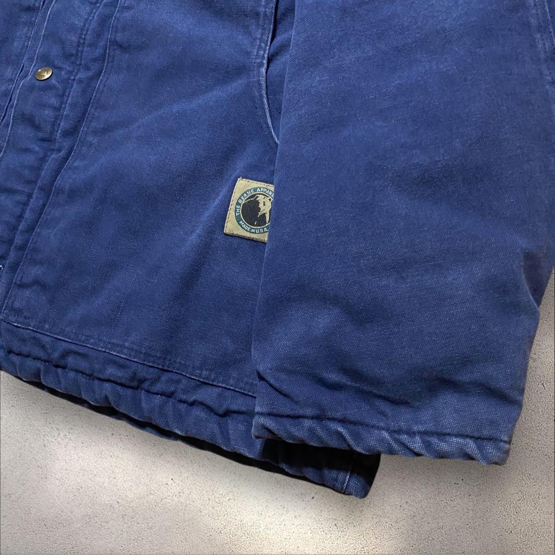 【着画あり】90s襟コーデュロイダックジャケットUSAネイビートラディショナル