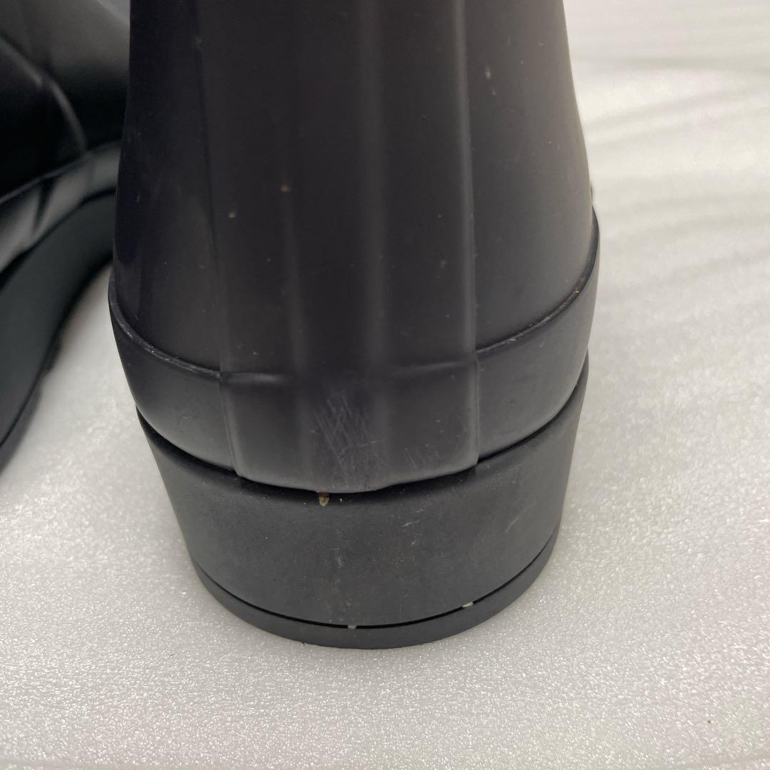 【美品】ハンターレインブーツ　ショート丈　濃いネイビー