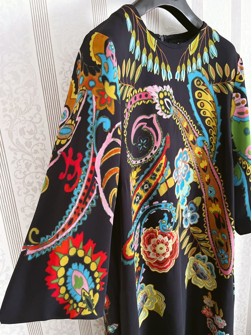 値下げ セール☆美品 ETRO エトロ 洗練 プレシャス ゆったり 美人 ドレス