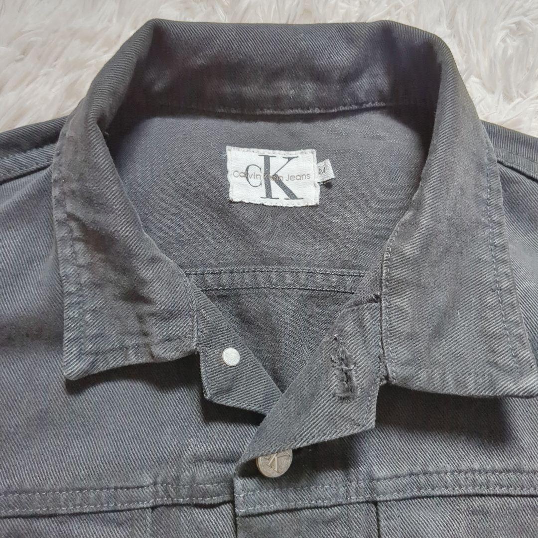 カルバンクライン ブラックデニムジャケット USA製  