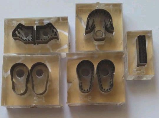 縫い穴付き　ミニチュア　シューズの抜き型　パンチ型紙レザークラフトハンドメイド