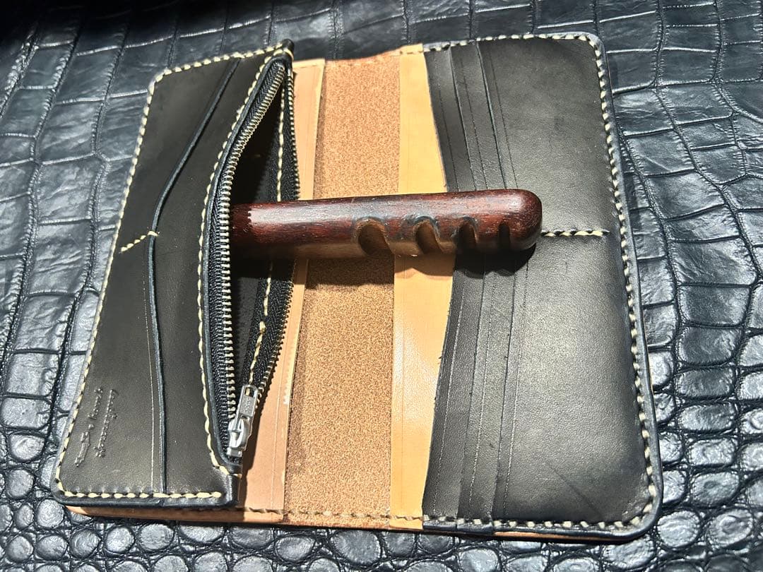 Gravy Leather 栃木レザー×コードバン 長財布 ロング ウォレット