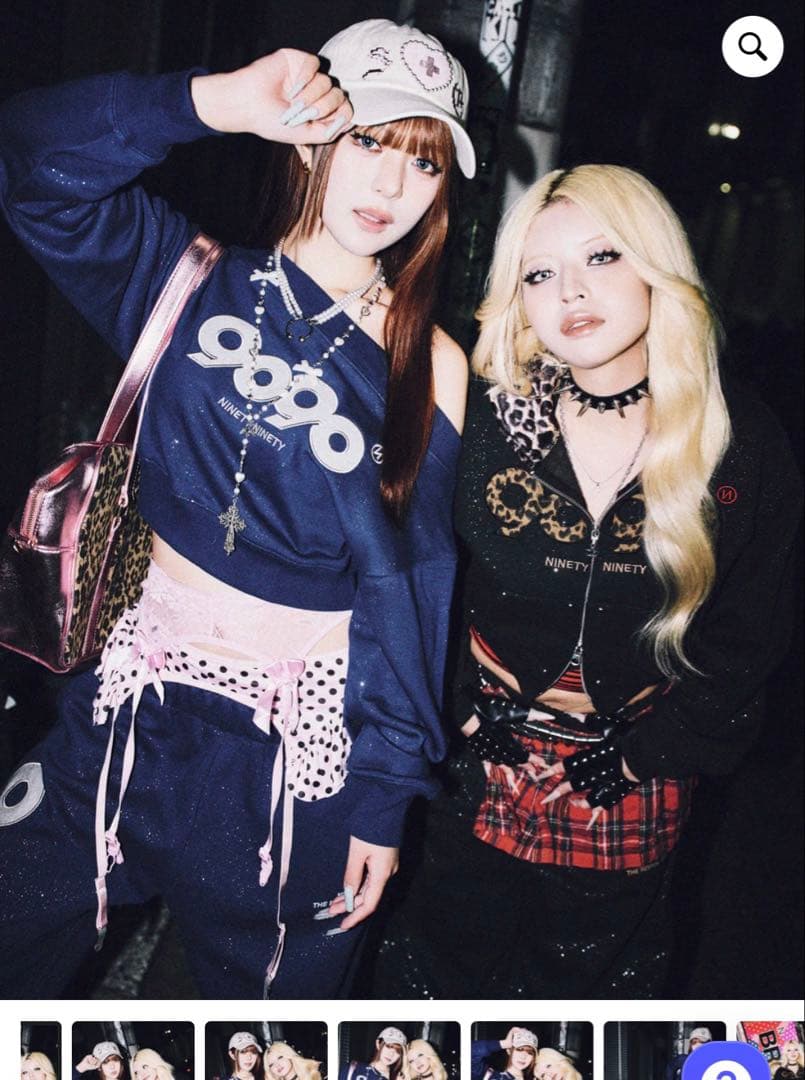 9090 OG Logo Glitter Zip Hoodie パーカー