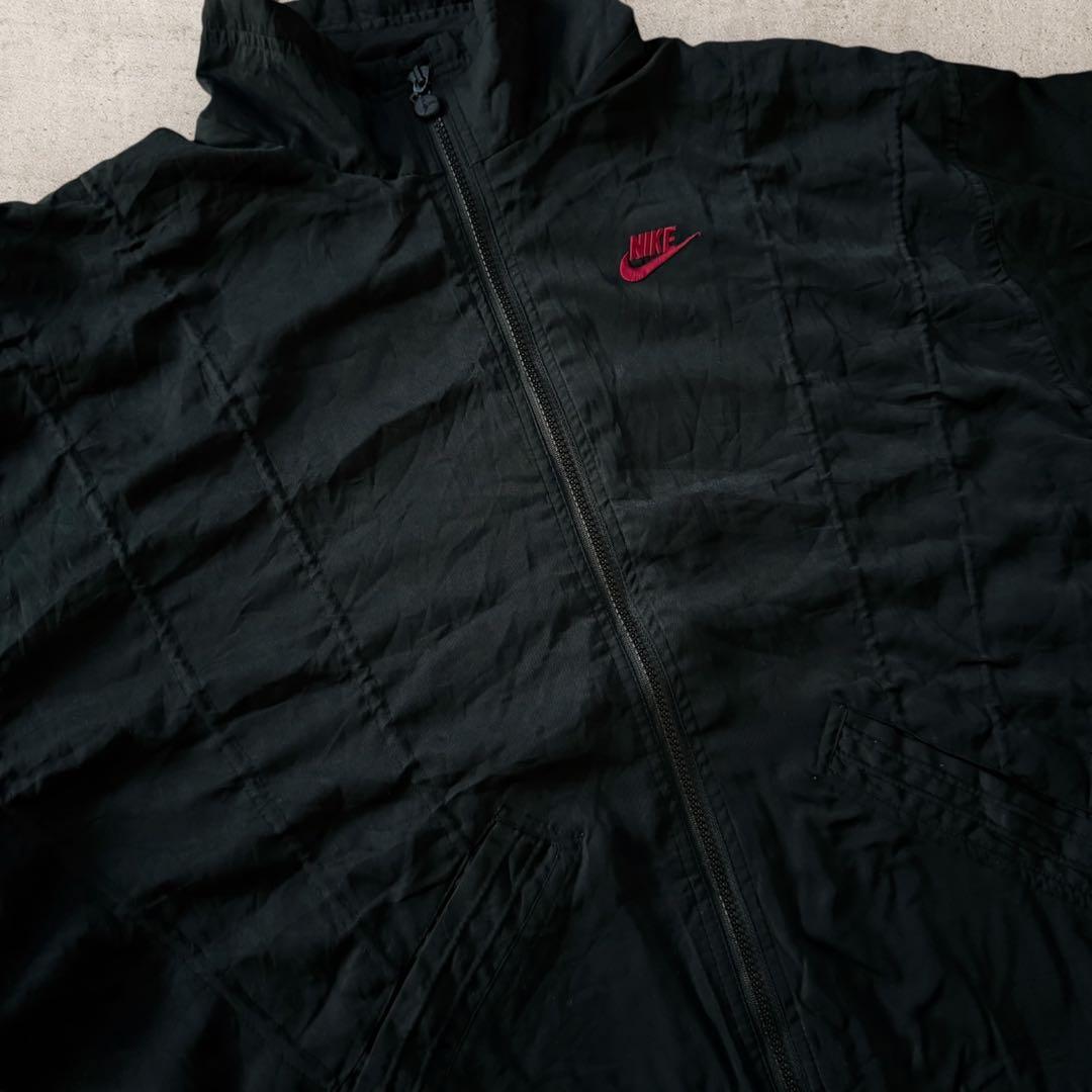 激レア90sNIKE AIR JORDANナイロンジャケットキルティング刺繍ロゴ