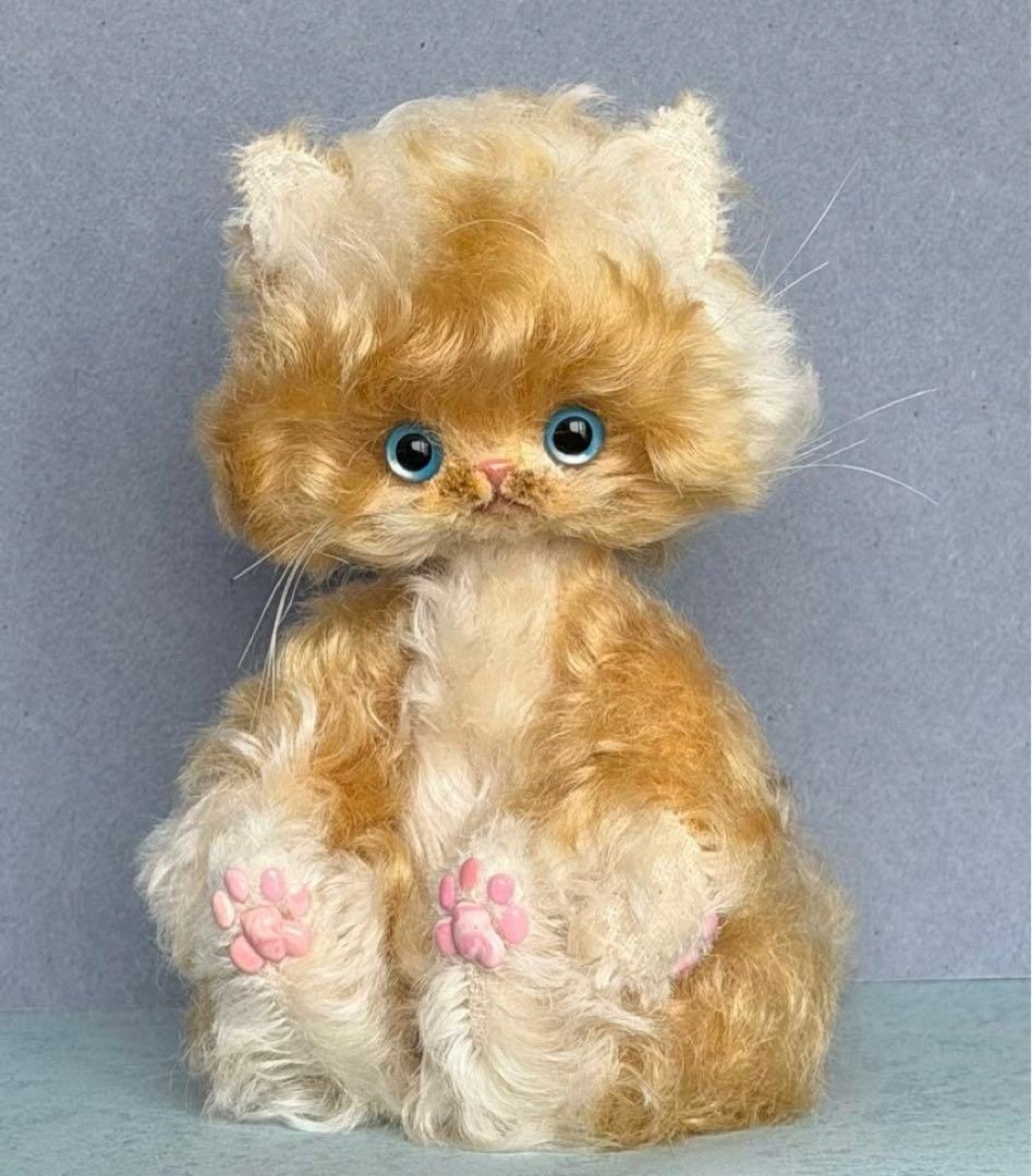キャラメルシュガー仔猫 アーティストベア 海外作家様 ハンドメイド ぬいぐるみ