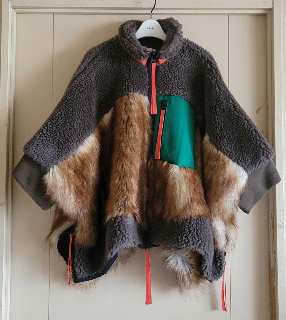 sacai 新品 Faux Shearling Faux Fur Blouson