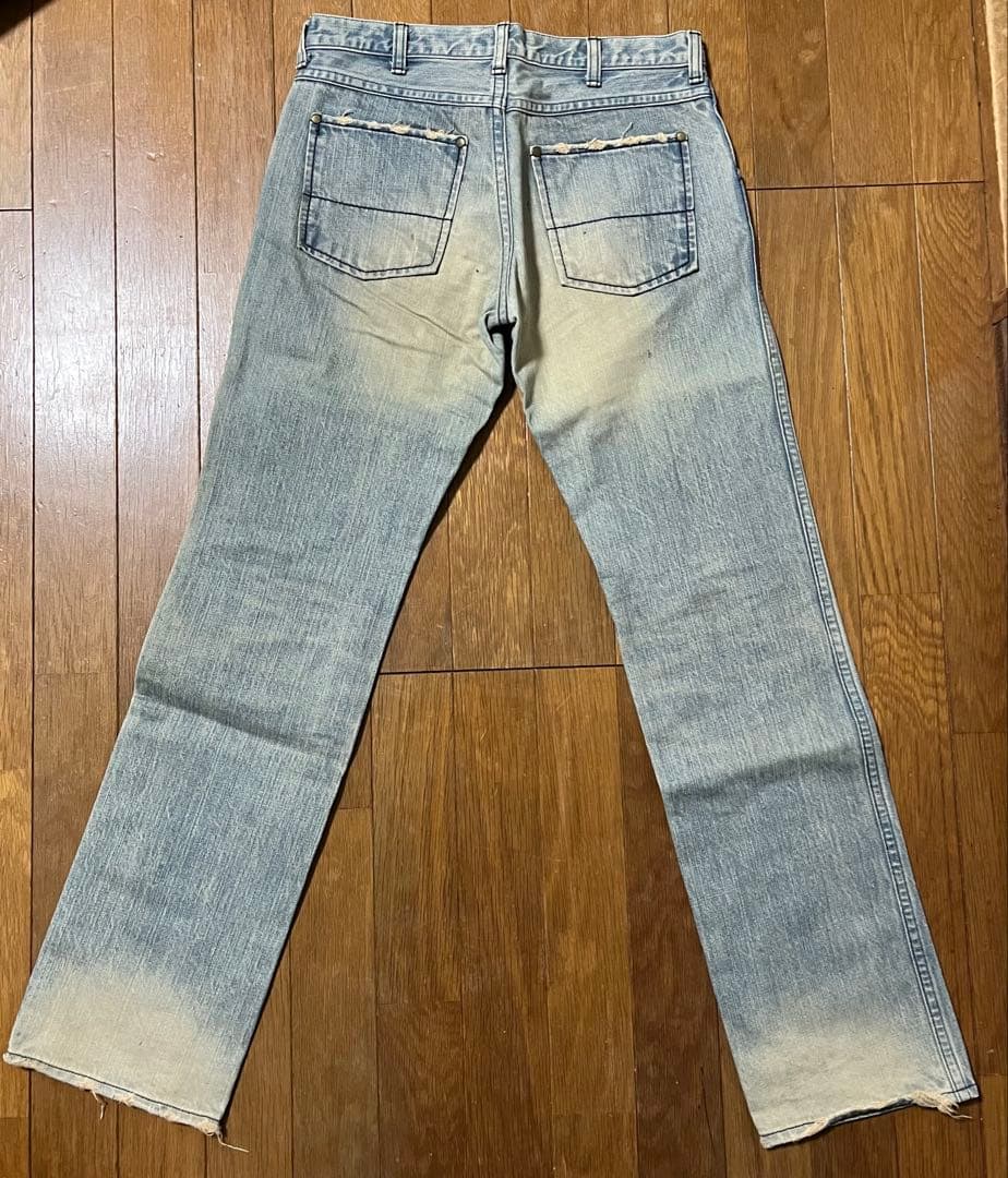 ナンバーナイン　ジョージ期　泥加工デニム　サイズ0×30 グランジ