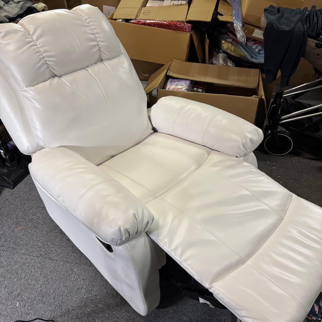 る*〜様 手動ラウンジチェア SHIFFON Jr-S ホワイト ステージ付き