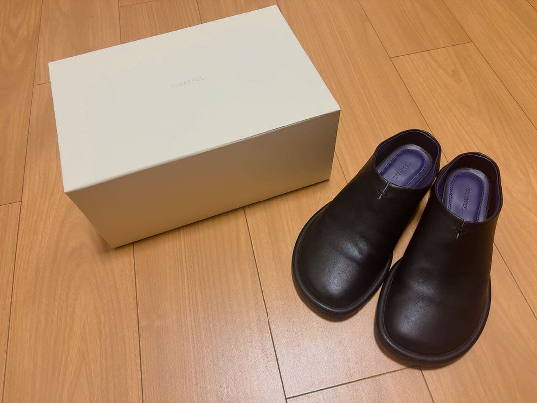 靴 TODAYFUL Slide Leather Shoes 37